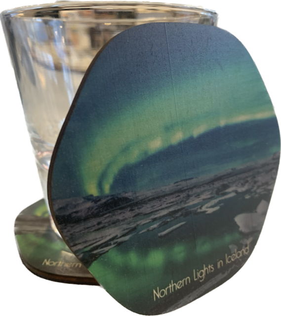 Wooden Coasters with Highlights of Iceland Wooden Coasters with Highlights of Iceland